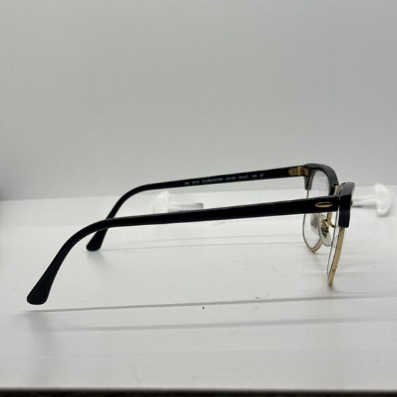 Ray-Ban RB3016 Clubmaster 901/58 49[]21 140 3P Black Sun/eyeglasses FRAMES ONLY - Picture 3 of 9